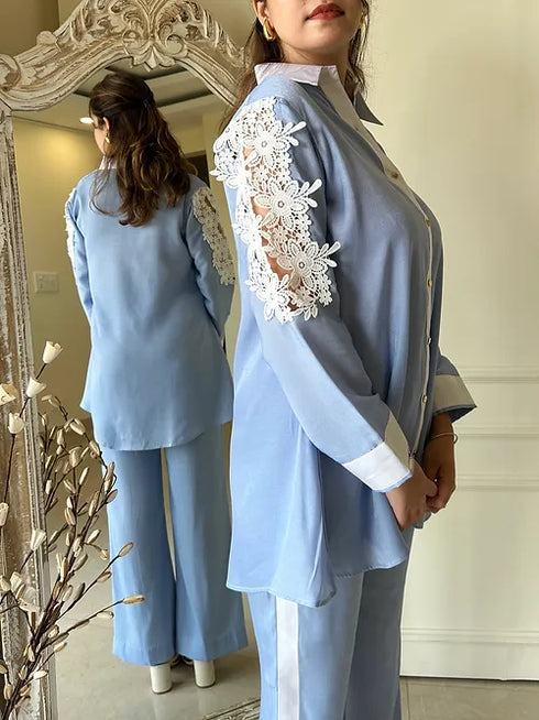 Tyla Denim Blue Coord Set